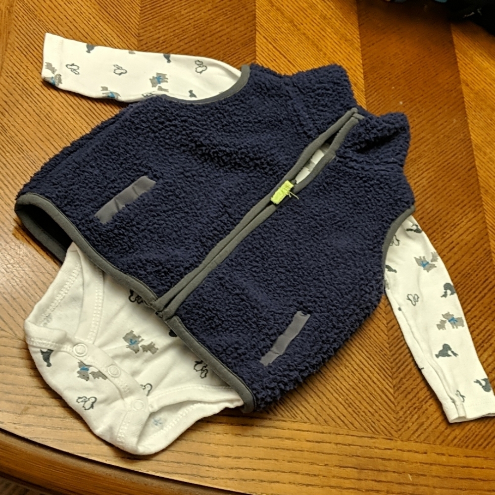 Carter's Sherpa Vest&Onesie HP 🎁🎉🎆